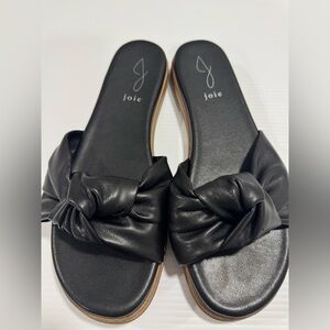 Joie Knot Slide Sandal Black Size 9.5  Excellent Condition!